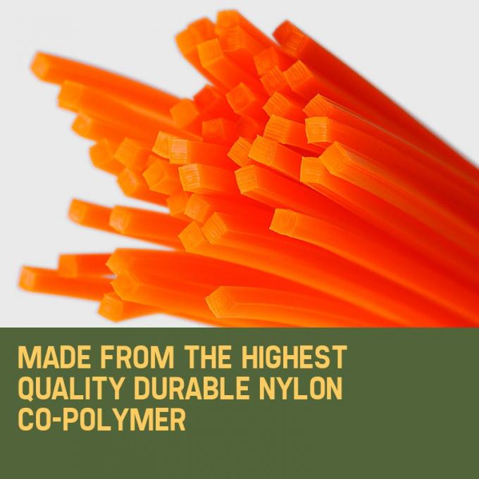 Quảng trường 2.4MM 0.094 '' 1LB Nylon Trimmer Line Hank Bulk Pack cho máy cắt cỏ 3