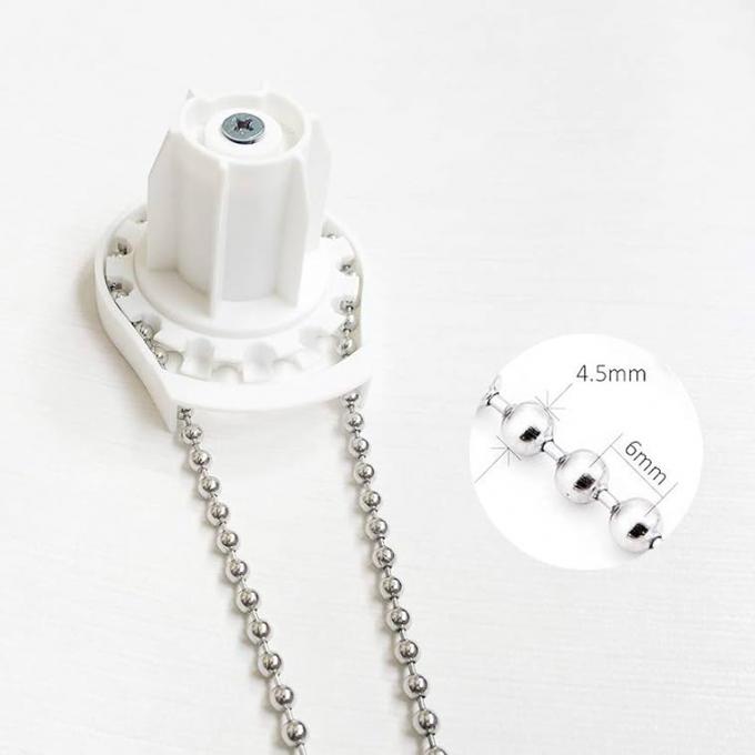 Linh kiện rèm cuốn bán buôn 4.5*6mm Chuỗi bi kim loại cho rèm 0