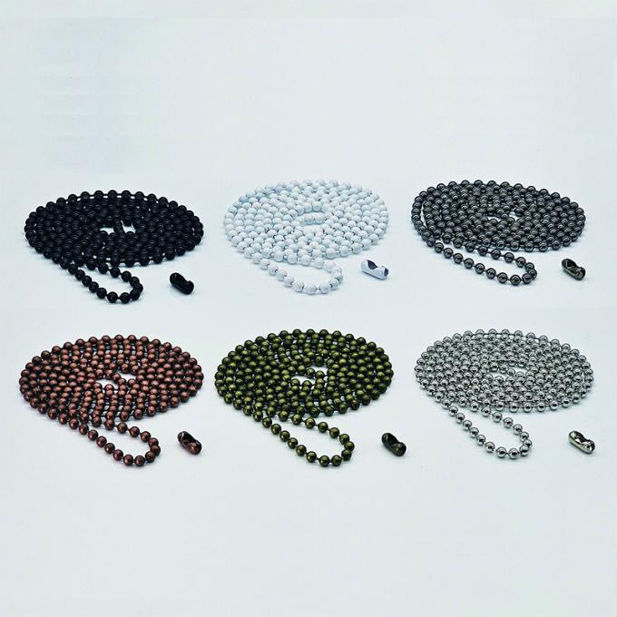 Linh kiện rèm cuốn bán buôn 4.5*6mm Chuỗi bi kim loại cho rèm 1