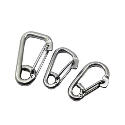 Giá tốt. Móc treo lò xo an toàn bằng thép không gỉ 304/316 phẳng 9mm-29mm, khóa treo nhanh OEM trực tuyến