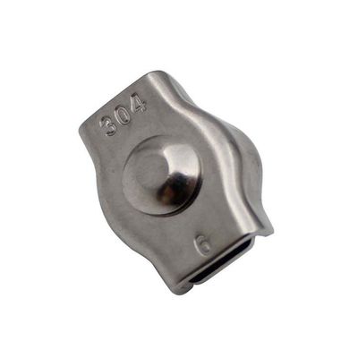 Giá tốt. Kẹp siết cáp thép Simplex SS304 màu bạc dùng cho phụ kiện giàn giáo trực tuyến