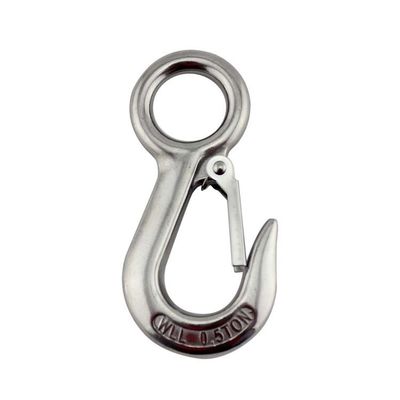 Giá tốt. Móc cẩu mắt lớn bằng thép không gỉ 304 với chốt khóa, thiết kế OEM và bền bỉ trực tuyến