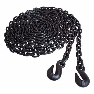 Giá tốt. Black Oxide Finish G80 Xích nâng với giới hạn tải trọng làm việc 2t và móc hàn trực tuyến