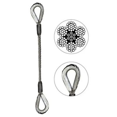 Giá tốt. - AISI 304 316 Stainless Steel 7x7 6x36 Dia 8mm IWRC RHRL Hard Soft Eye Finish Ungalvanized Cable Wire Rope Sling trực tuyến