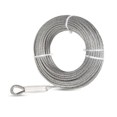 Giá tốt. Xoắn 7x19 sợi thép cáp máy bay 50 feet 5/16 inch Stainless Steel cho nhu cầu trực tuyến
