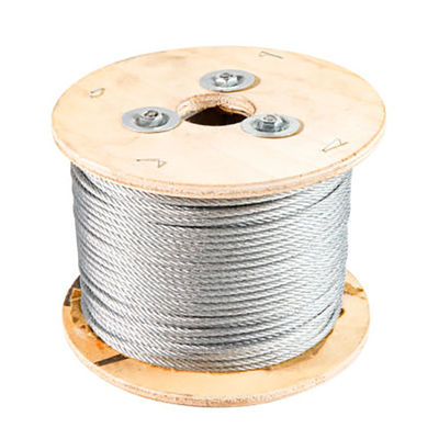 Giá tốt. Dây thép mạ kẽm nhúng nóng 1x7/1x19 bằng thép không gỉ cho phụ kiện đường dây truyền tải trực tuyến