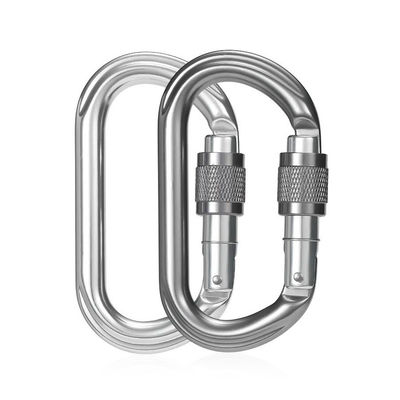Giá tốt. 25KN Snap Hook Locking Aluminium Carabiner Clip Công nghiệp nặng phải có phụ kiện trực tuyến