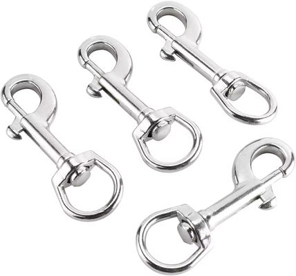 Giá tốt. Móc khóa xoay bằng thép không gỉ, kẹp móc khóa xoay hình bầu dục, móc khóa lò xo xoay trực tuyến
