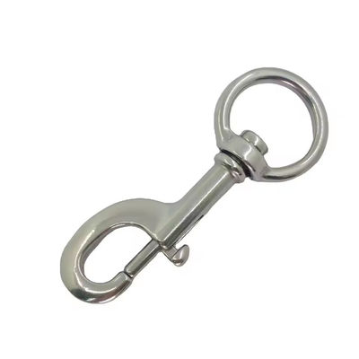 Giá tốt. Móc khóa xoay tròn bằng thép không gỉ do nhà máy cung cấp cho dây buộc trực tuyến