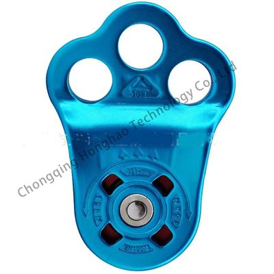 Giá tốt. Thiết bị leo núi 30KN hợp kim nhôm 3 lỗ đơn pulley với kết thúc galvanized trực tuyến