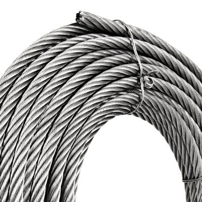 Giá tốt. Cáp dây thép không gỉ cấp hàng hải AISI304 7x19 1/16 inch Chiều dài tùy chỉnh với dung sai Bền trực tuyến