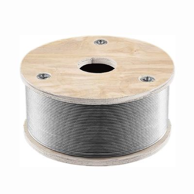 Giá tốt. Cáp thép không gỉ T316 có thể tùy chỉnh 1/8'' 500ft 1x19 Lõi sợi chịu lực đứt 2100 lbs cho lan can và sàn trực tuyến