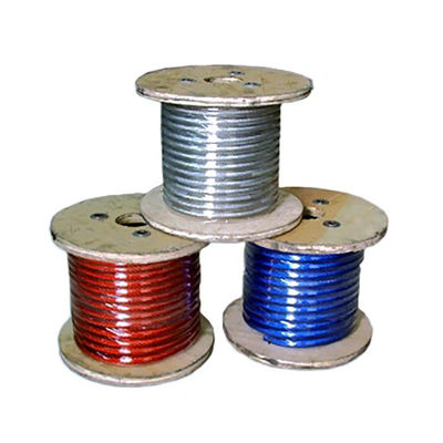 Giá tốt. PVC/PP/PE/PA phủ sợi dây thép không gỉ 6X7 FC/6X7 IWS 1/32' 3/64' 1/16' 3/32' 1/8' 5/32' 3/16' 1/4' 5/16 trực tuyến