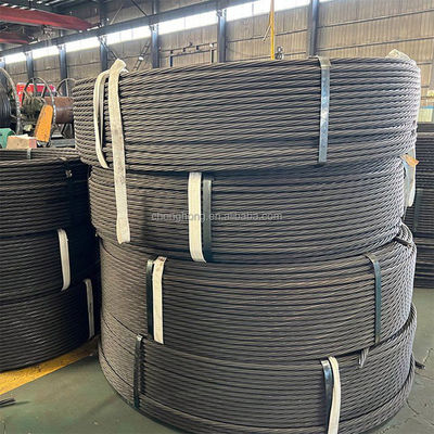 Giá tốt. Không hợp kim 7 dây thép kẽm 12.7mm 15.2mm 15.7mm thép dây thừng dây cáp 1x7 kẽm trực tuyến