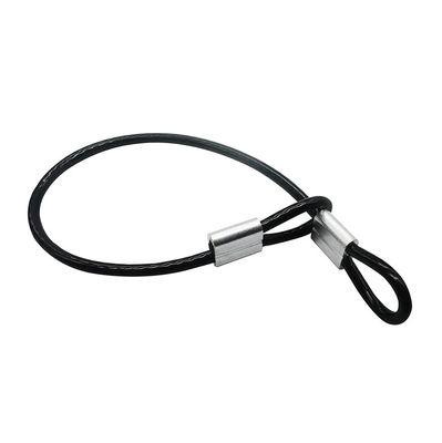 Giá tốt. Đen hoặc tùy chỉnh dây thừng ngắn dây thừng khóa khóa dây an ninh cho cổng ngoài trời 4mm Vinyl phủ thép không gỉ trực tuyến