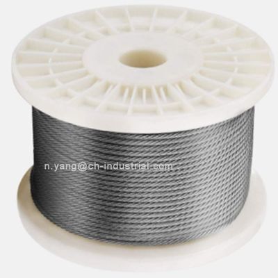 Giá tốt. Cáp thép 200fts T316 Thép không gỉ Cáp máy bay 1x19 7x7 7x19 Dây cáp SS cho Hệ thống phần cứng lan can trực tuyến