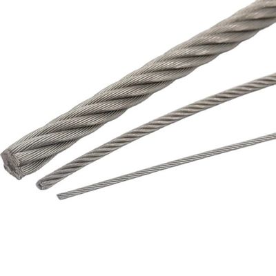 Giá tốt. 300 Series AISI316 Stainless Steel Round Strand Wire Rope 1*7 7*7 1*19 7*19 6*12 6*19 6*37 FC trực tuyến