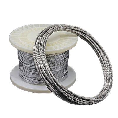 Giá tốt. Không hợp kim 7x7 Cốt lõi tiêu chuẩn thép không gỉ dây thép hải quân Decking Railing Cable 50 ft chiều dài với tay áo Crimp 316 trực tuyến