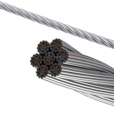 Giá tốt. 250FT T316 Cáp máy bay 1x19 7x19 7x7 dây cáp thép không gỉ cho các bộ tháp trên boong 1/8 