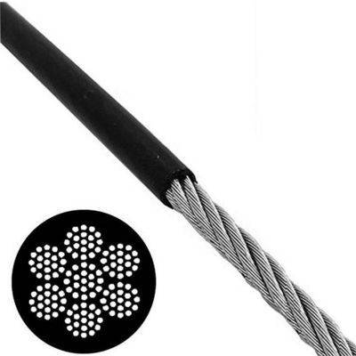 Giá tốt. Cáp thép tập thể dục 7x19, bọc TPU, dây thép linh hoạt, thép mạ kẽm trực tuyến