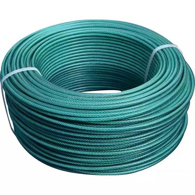 Giá tốt. Thép rèn nguội đặc biệt bọc PVC / Nylon Dây cáp thép không gỉ Cáp máy bay trực tuyến