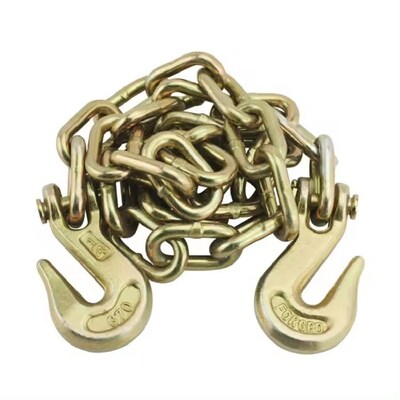 Chuỗi an toàn xe kéo đường kính 8mm G70 với móc nắm lấy Clevis cho kiểm soát hàng hóa