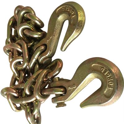 2t Working Load Limit Zinc Plated G70 Binder Chain With 2 Clevis Grab Hook Guaranteed