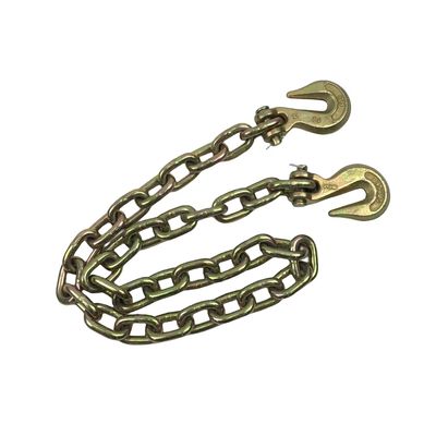 Giá tốt. 5/16''x 18' Yellow Zinc G70 Transport Chain With Clevis Hook for Blacken Finished trực tuyến