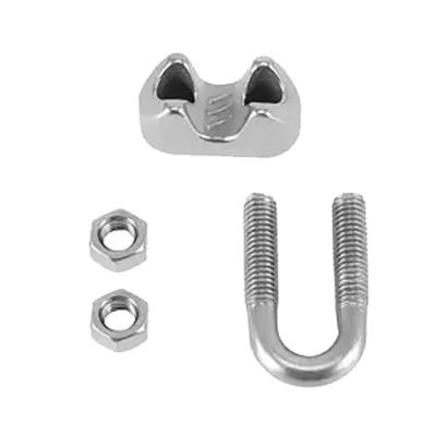 Kẹp cáp thép rèn thả bằng thép không gỉ, hoàn thiện đánh bóng thuyền, kiểu Ý