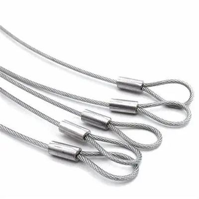 Giá tốt. Thép không gỉ 7x7 6x36 Dia 8mm IWRC RHRL Mạnh mềm mắt kết thúc không thêu trực tuyến