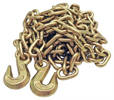 Giá tốt. Heavy Load Transportation 8mm Black Zinc Plated G70 Transport Chain with Bent Hook trực tuyến