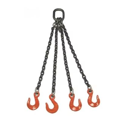8T1.5M-4 chuỗi G80 móc 4 chân 10Mm Lashing Link hàn chuỗi dây chuyền cho tải trọng nặng