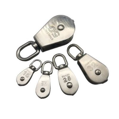 Giá tốt. Construction Rigging Hardware Single Wheel Swivel Pulley Block Stainless Steel trực tuyến