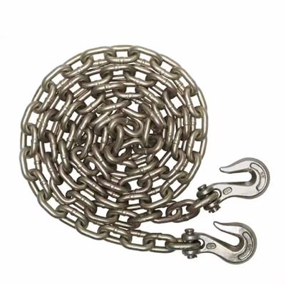Giá tốt. Heavy Duty G70 Transport Galvanized Car Tow Chains with Hooks Test Load 48kN trực tuyến