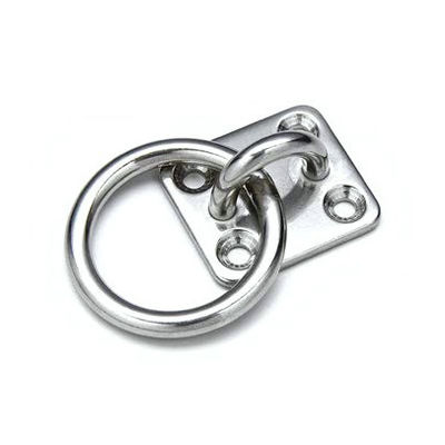 Giá tốt. Stainless Steel Round Ring Diamond Pad Eye Plate Rigging Hardware Zinc Plated Finish trực tuyến