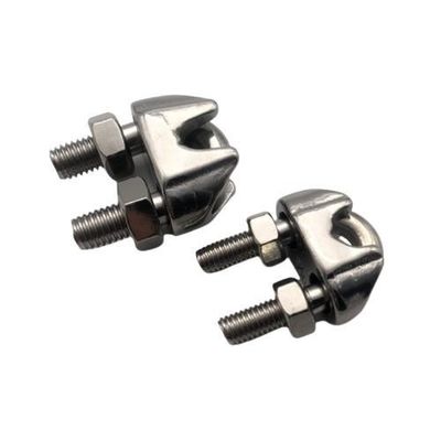 Giá tốt. Silver Finish Stainless Steel Wire Rope Clamp để nâng và thiết bị cần thiết trực tuyến
