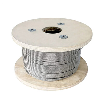 6x19 Xây dựng thép kẽm dây thép dây cáp nâng cáp với loại thép không gỉ