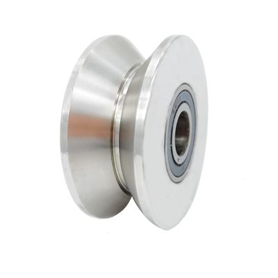 Giá tốt. V-shaped Groove Wheel Stainless Steel Rolling Door Wheel Ống cửa trượt trực tuyến
