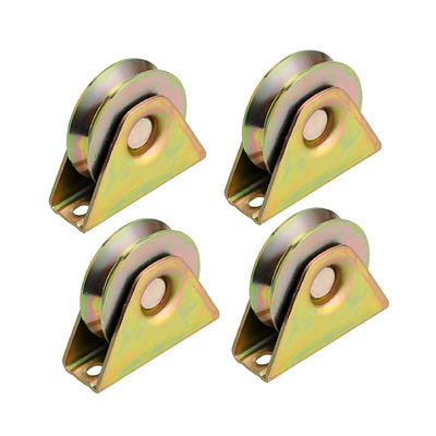 Giá tốt. Sliding Gate Color Zinc Plated V Shaped Roller Wheels For Hotel And Home trực tuyến