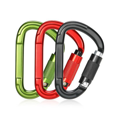 Giá tốt. Móc khóa carabiner hình chữ D bằng hợp kim nhôm 25kN cho ngành công nghiệp nặng, dùng cho leo núi trực tuyến