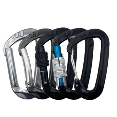 Giá tốt. Khóa carabiner vặn ren bằng nhôm 12kN dùng cho leo núi, thể thao trong nhà và khám phá ngoài trời trực tuyến