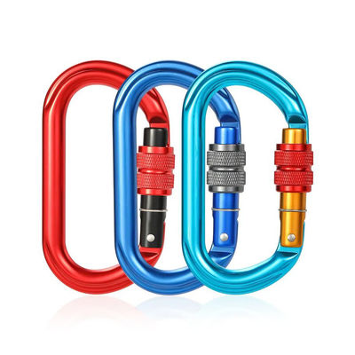 Giá tốt. Móc khóa leo núi nhôm hình tròn với logo và màu sắc tùy chỉnh cho hoạt động ngoài trời, chịu lực 25KN trực tuyến