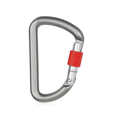 Giá tốt. Móc khóa carabiner hình chữ D bằng nhôm cho leo núi, hoạt động ngoài trời và đi bộ đường dài trực tuyến