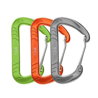 Giá tốt. LOGO tùy chỉnh 12KN Clip Aluminium Carabiner cho các ứng dụng công nghiệp nặng trực tuyến