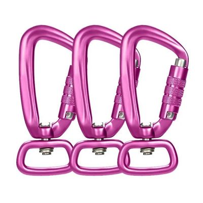 Giá tốt. Ngành công nghiệp nặng 4KN Đen tự động khóa nhôm quay Carabiner Snap Hook cho dây xích chó trực tuyến