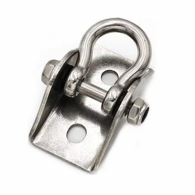 Nhà máy Thép không gỉ hạng nặng 304 316 Swing Hanger Bow Shackle Type Ceiling Swivel Hanging Hook cho Yoga Hammock