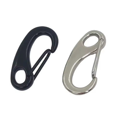 Màu hồng thép không gỉ Carabiner trứng hình dáng thiết bị cho Keychain