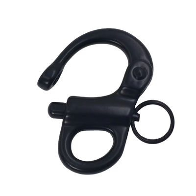 Giá tốt. Black Stainless Steel Fixed Eye Snap Shackle for Paracord Bracelet trực tuyến