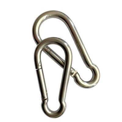 Xét bóng kết thúc thép không gỉ 304 Carabiner Snap Spring Hook cho các hoạt động ngoài trời