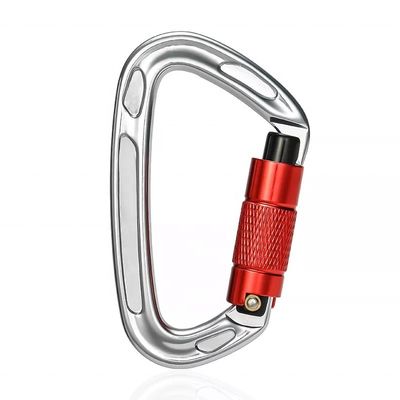 Giá tốt. Sale Aluminum Alloy Dog Carabiner Leash with Polished Silver D-Type Screwgate Design trực tuyến